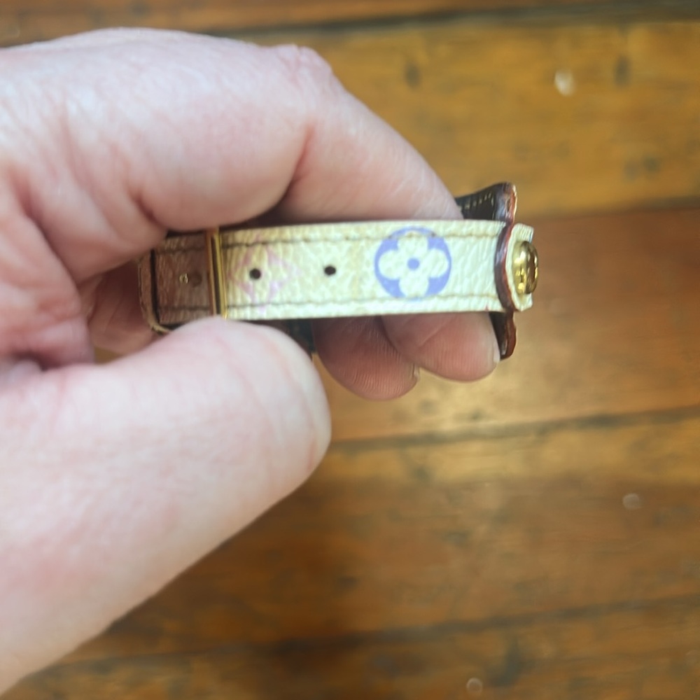 Louis Vuitton x Murakami Leather Monogram ID Bracelet - Picture 8 of 13